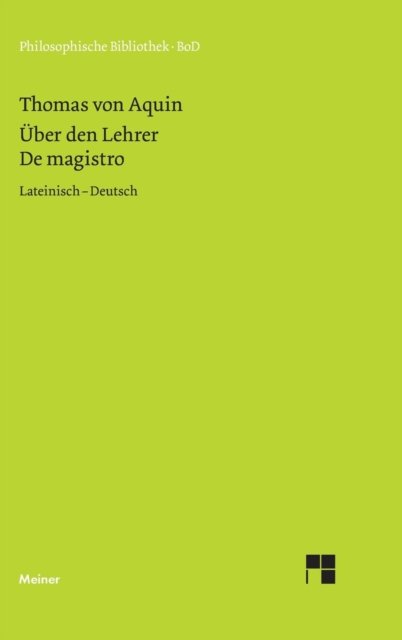 Cover for Thomas von Aquin · UEber den Lehrer (Innbunden bok) (2018)