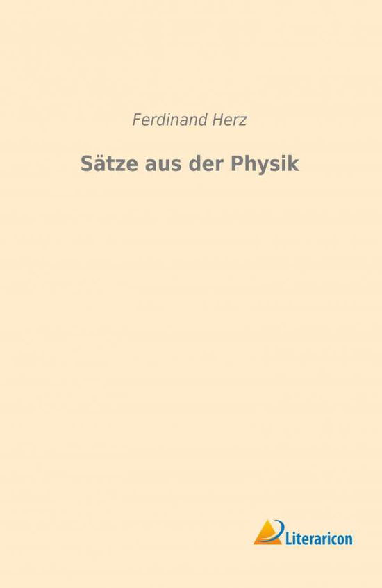 Cover for Herz · Sätze aus der Physik (Buch)