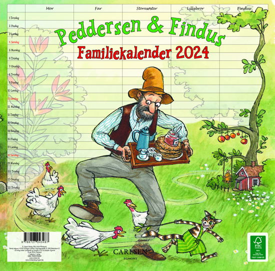 Cover for Sven Nordqvist · Peddersen &amp; Findus - familiekalender 2024 (Sewn Spine Book) [1e uitgave] (2023)