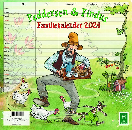 Cover for Sven Nordqvist · Peddersen &amp; Findus - familiekalender 2024 (Sewn Spine Book) [1st edition] (2023)