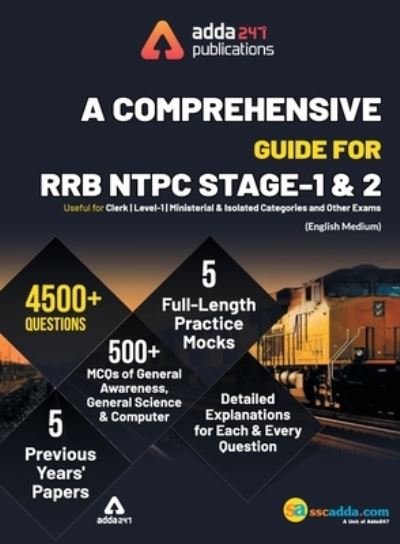 Cover for Adda247 · A Comprehensive Guide for RRB NTPC, Group D, ALP &amp; Others Exams 2019 English Printed Edition (NTPC Special) (Paperback Book) (2019)