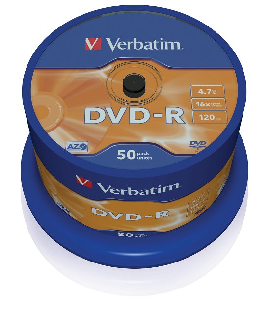 Cover for Verbatim · Verbatim DVD-R 4,7GB 16x 50er (Zubehör) (2017)