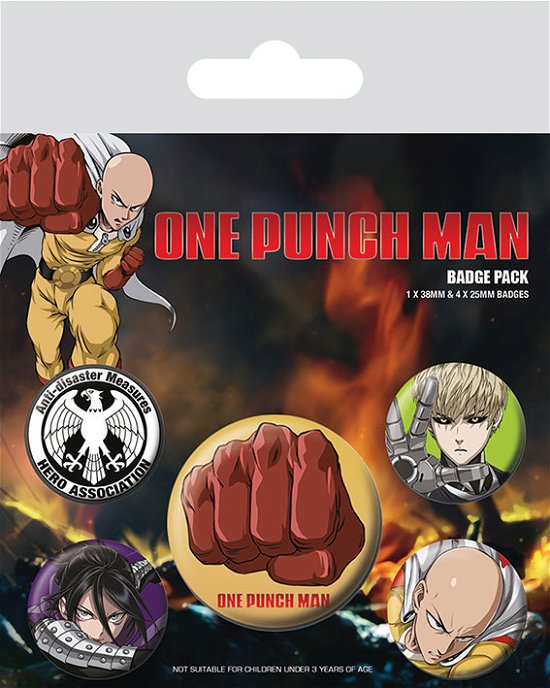 Cover for Badgepacks · One Punch Man: (destructive) Badge Pack (pin Badge Pack) (Leketøy) (2019)