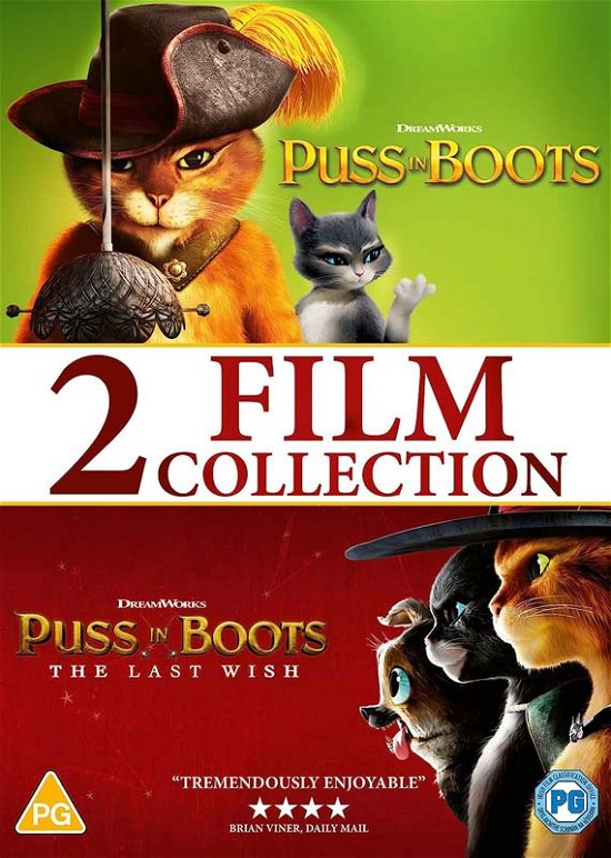 Cover for Puss in Boots 12 DVD · Puss In Boots / Puss In Boots The Last Wish (DVD) (2023)