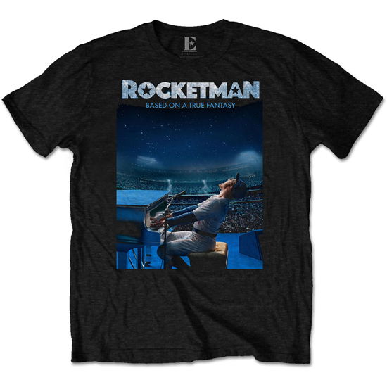 Elton John Unisex T-Shirt: Rocketman Starry Night - Elton John - Marchandise - MERCHANDISE - 5056170699488 - 10 janvier 2020