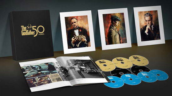 Cover for Godfather · The Godfather Trilogy - 50 Years Premium Pack (4K UHD + Blu-ray) [Deluxe Box Set edition] (2022)