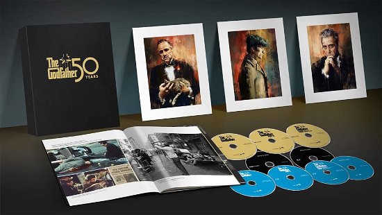 Cover for Godfather · The Godfather Trilogy - 50 Years Premium Pack (4K Ultra HD/BD) [Deluxe Box Set edition] (2022)