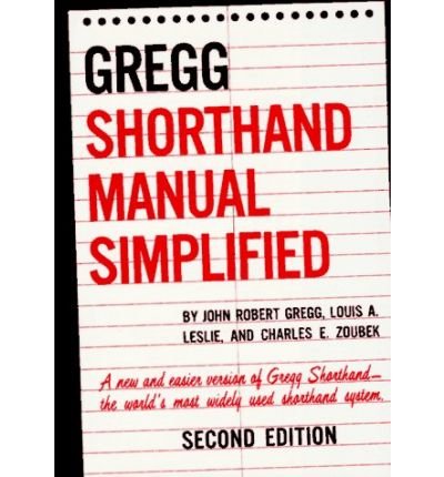 Cover for John Gregg · The GREGG Shorthand Manual Simplified (Hardcover Book) (1955)