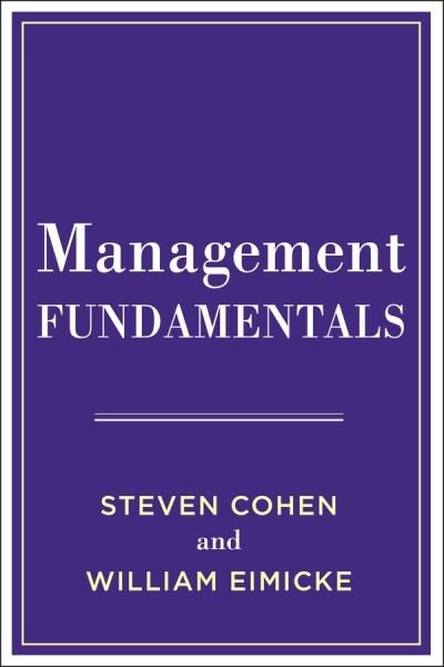 Cover for Steven Cohen · Management Fundamentals (Hardcover Book) (2020)