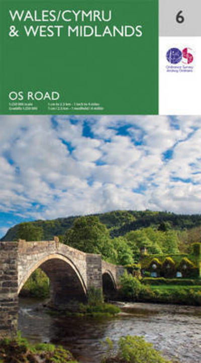 Cover for Ordnance Survey · Ordnance Survey.6 Wales &amp; West Midlands (Book) [Sept 2016 edition] (2016)