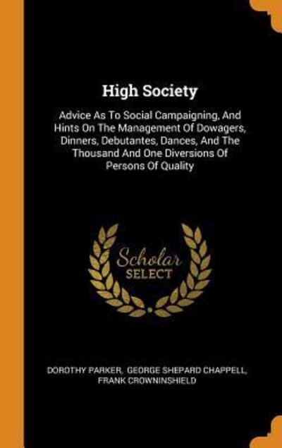 Cover for Dorothy Parker · High Society (Hardcover Book) (2018)
