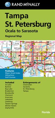 Rand McNally Folded Map: Tampa-St. Petersburg-Ocala to Sarasota Regional Map - Rand McNally - Bøger - Rand McNally - 9780528025488 - 22. september 2021