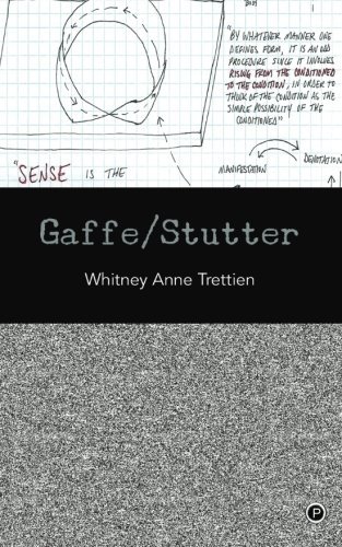Cover for Whitney Anne Trettien · Gaffe / Stutter (Paperback Book) (2013)