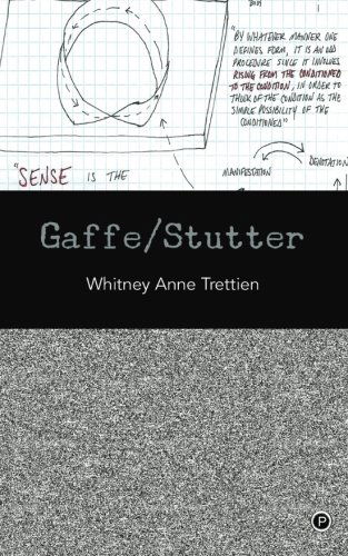 Cover for Whitney Anne Trettien · Gaffe / Stutter (Taschenbuch) (2013)