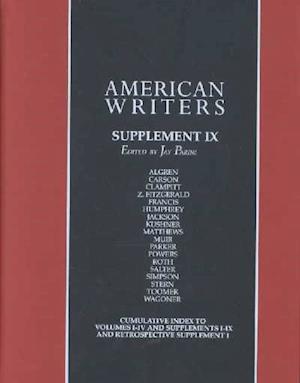 Cover for Jay Parini · American Writers: Supplement (American Writers Supplements) (Hardcover Book) (2001)