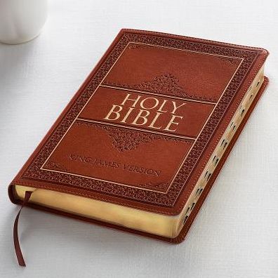 Cover for Bi-kjv Large Print Tan Thumb Index Luxleather (Book) (2013)