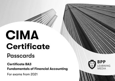 Cover for BPP Learning Media · CIMA BA3 Fundamentals of Financial Accounting: Passcards (Spiralbuch) (2020)