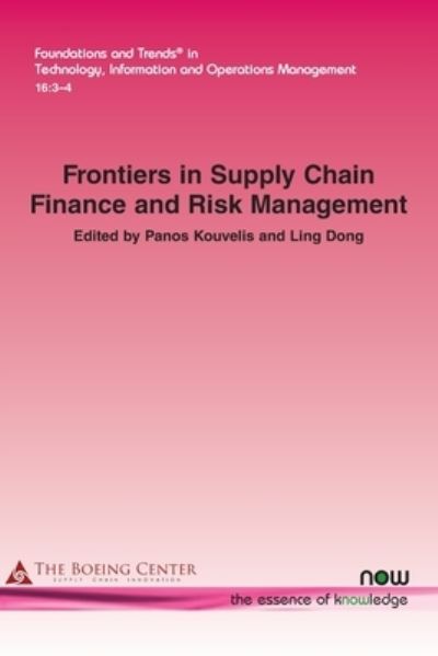 Cover for Panos Kouvelis · Frontiers in Supply Chain Finance and Risk Management (Book) (2023)