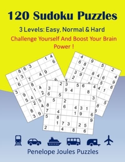 Cover for Penelope Joules Puzzles · 120 Sudoku Puzzles 3 Levels (Paperback Book) (2019)