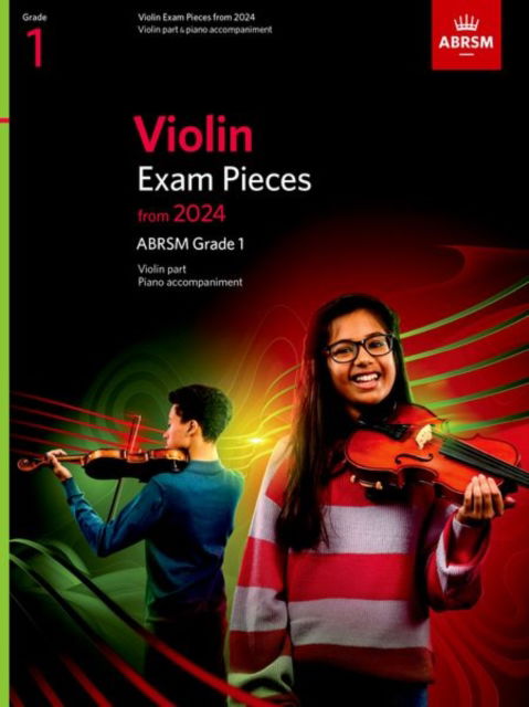 Cover for Abrsm · Violin Exam Pieces from 2024, ABRSM Grade 1, Violin Part &amp; Piano Accompaniment - ABRSM Exam Pieces (Partitur) (2023)