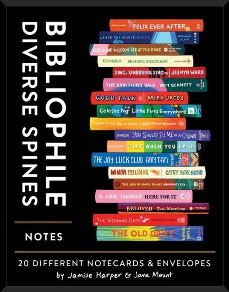 Cover for Jamise Harper · Bibliophile Diverse Spines Notes: 20 Different Notecards &amp; Envelopes - Bibliophile (Flashcards) (2021)