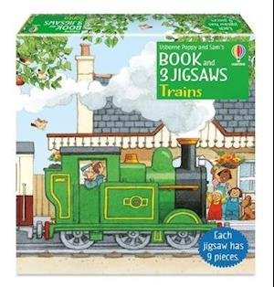 Poppy and Sam's Book and 3 Jigsaws: Trains - Farmyard Tales Poppy and Sam - Heather Amery - Libros - Usborne Publishing Ltd - 9781801318488 - 23 de junio de 2022