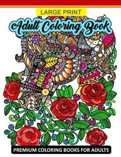 Large Print Adult Coloring Book - Tiny Cactus Publishing - Libros - Createspace Independent Publishing Platf - 9781977651488 - 26 de septiembre de 2017