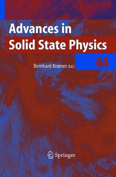 Cover for B Kramer · Advances in Solid State Physics - Advances in Solid State Physics (Hardcover Book) [2004 edition] (2004)