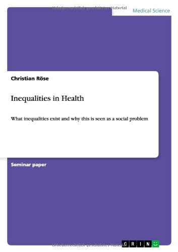Cover for Röse · Inequalities in Health (Book) (2011)