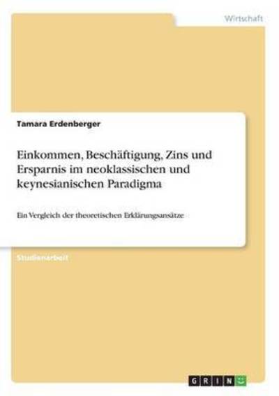 Cover for Erdenberger · Einkommen, Beschäftigung, Z (Bok) (2016)