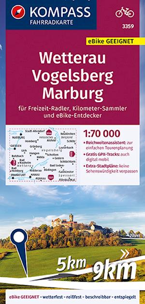 Cover for Wetterau / Vogelsberg / Marburg (Map) (2021)