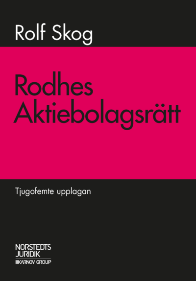 Cover for Rolf Skog · Rodhes aktiebolagsrätt (Bok) (2018)