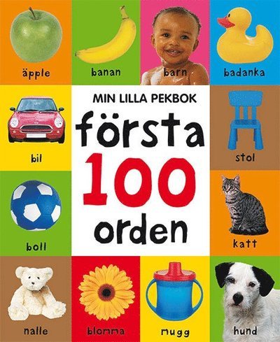 Cover for Marie Helleday Ekwurtzel · Min lilla pekbok : första 100 orden (Board book) (2018)