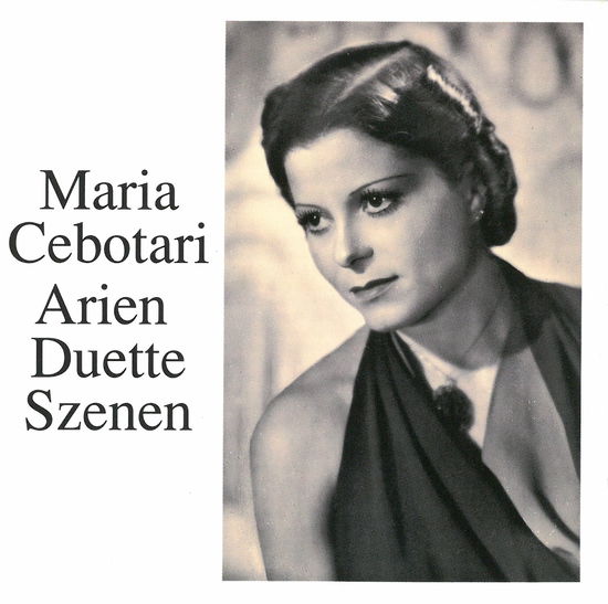 Cover for Maria Cebotari · * Maria Cebotari Arien Duette Sz (CD) (1997)