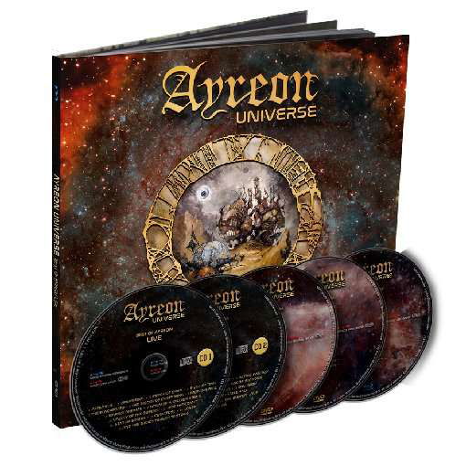 Cover for Ayreon · Universe: Best of Ayreon Live (CD/DVD) [Limited Gold Foil edition] (2018)