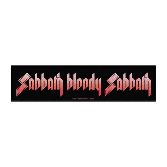 Cover for Black Sabbath · Black Sabbath Super Strip Patch: Sabbath Bloody Sabbath (Retail Pack) (Patch)