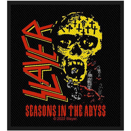 Slayer Standard Woven Patch: Seasons In The Abyss - Slayer - Koopwaar -  - 5056365722489 - 
