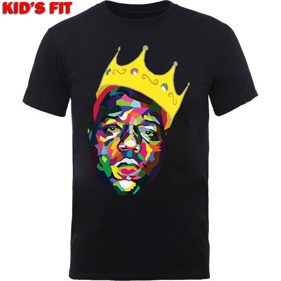 Cover for Biggie Smalls · Biggie Smalls Kids T-Shirt: Crown  (7-8 Years) (T-shirt) [size 7-8yrs] [Black - Kids edition] (2022)