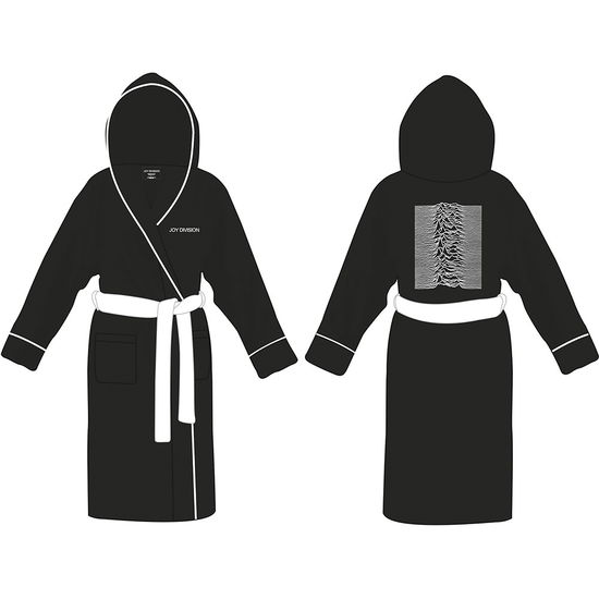 Joy Division Unisex Bathrobe: Unknown Pleasures (Small - Medium) - Joy Division - Merchandise -  - 5056368635489 - 