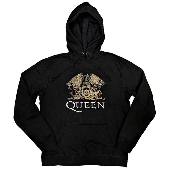 Queen Unisex Pullover Hoodie: Crest - Queen - Merchandise -  - 5056737202489 - 