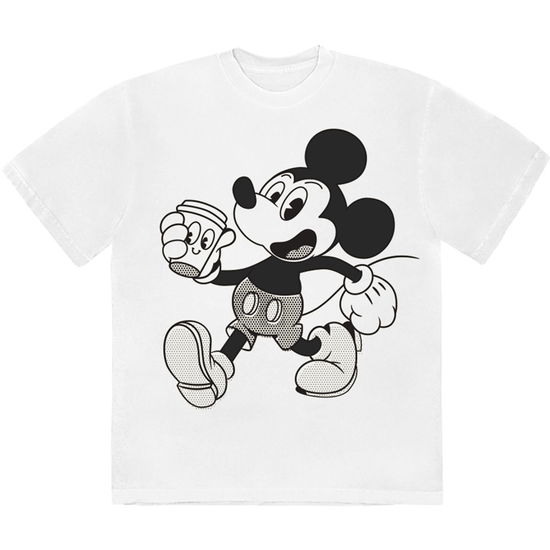 Cover for Disney · Disney Unisex T-Shirt: Mickey &amp; Coffee (White) (T-shirt) [size S] (2025)