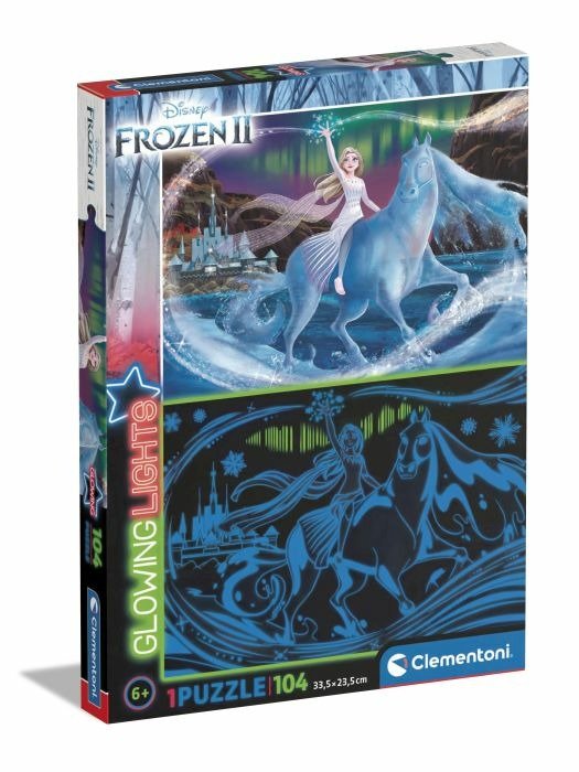 Cover for Clementoni · Clementoni Puzzle Made In Italy  Bambini Glowing Lights Si Vedono Al Buio 104 Pezzi Frozen 2 (MERCH)