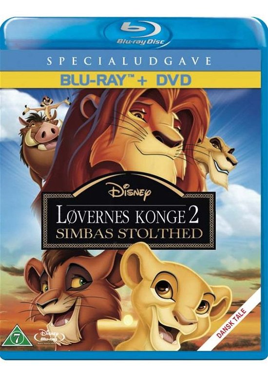Cover for Disney · Løvernes Konge 2: Simbas Stolthed (Blu-ray/DVD) (2012)