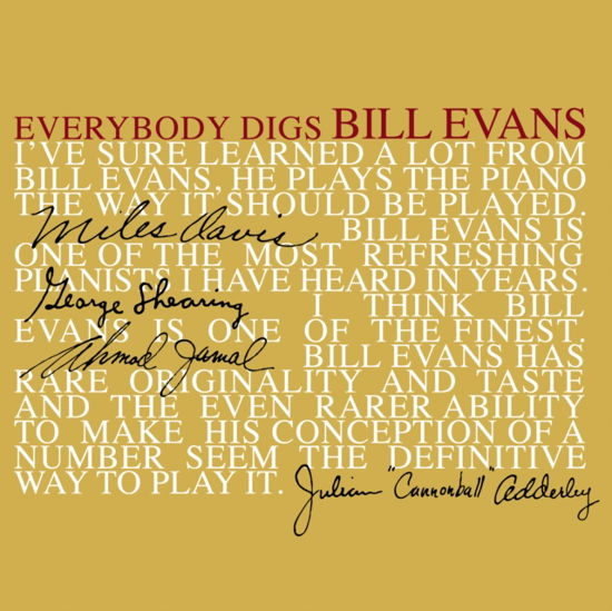 Cover for Bill Evans Trio · Everybody Digs Bill Evans (LP) (2024)
