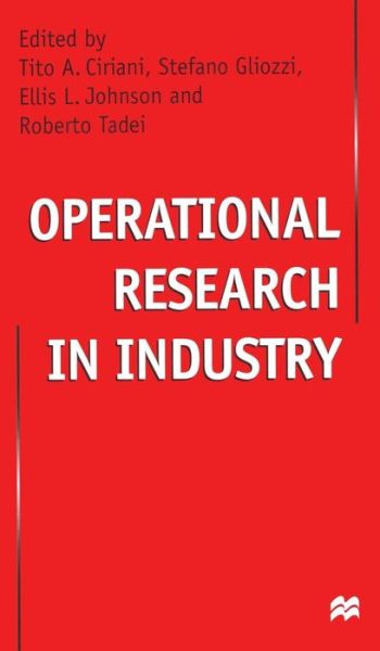 Cover for Tito Ciriani · Operational Research in Industry (Hardcover bog) (1999)