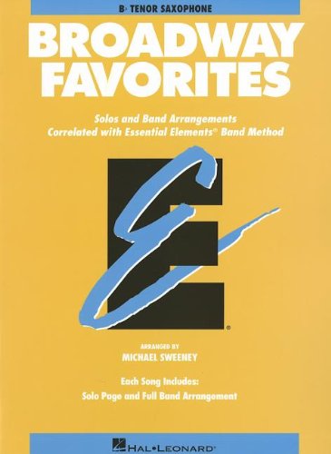 Cover for Michael Sweeney · Broadway Favorites           Tenor Saxophone              Essential Elements Band (Paperback Book) (1998)