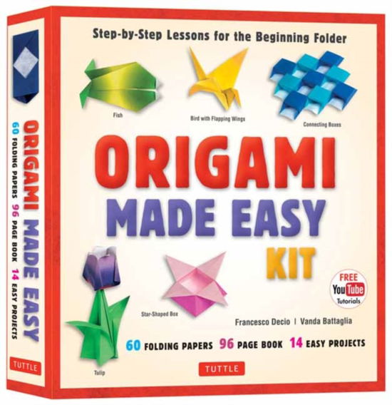 Origami Made Easy Kit: Step-by-Step Lessons for the Beginning Folder: Kit with Origami Book, 14 Projects, 60 Origami Papers, & Video Tutorial - Tuttle Specials - Vanda Battaglia - Andet - Tuttle Publishing - 9780804858489 - 10. juli 2025