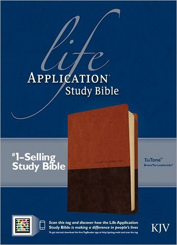 Cover for Tyndale House Publishers · KJV Life Application Study Bible Tutone Brown / Tan (Lederbuch) [Tan/Brown Imitation] (2013)