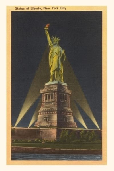 Cover for Found Image Press · Vintage Journal Night, Statue of Liberty, New York City (Book) (2022)