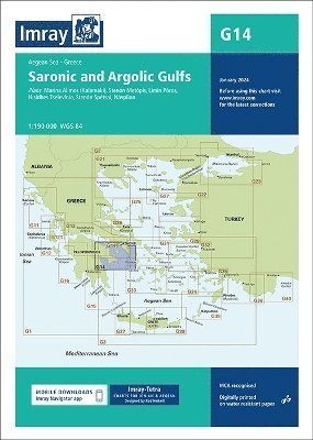 Cover for Imray · Imray Chart G14: Saronic and Argolic Gulfs - G Charts (Map) [New edition] (2024)